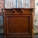 Ancien comptoir caisse de commerce chêne