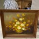 Oil on canvas bouquet flower Robert Cox