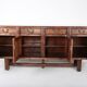 Large brutalist Aranjou sideboard in elm, 1960s