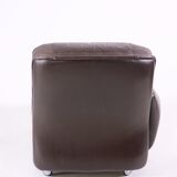 Modular leather sofa by michel cadestin for airborne