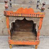 Old Burmese teak offering cabinet