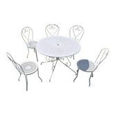 Mid-century wrought iron garden furniture