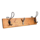 Portemanteau ecole en bois et acier vintage