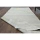 1970s Vintage Turkish Oushak Handmade Wool Cotton Gray Runner Rug 90x341