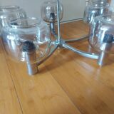 Pendant lamp, the vintage ustre 70's delmas