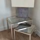 Trio of fully restored brass nesting tables