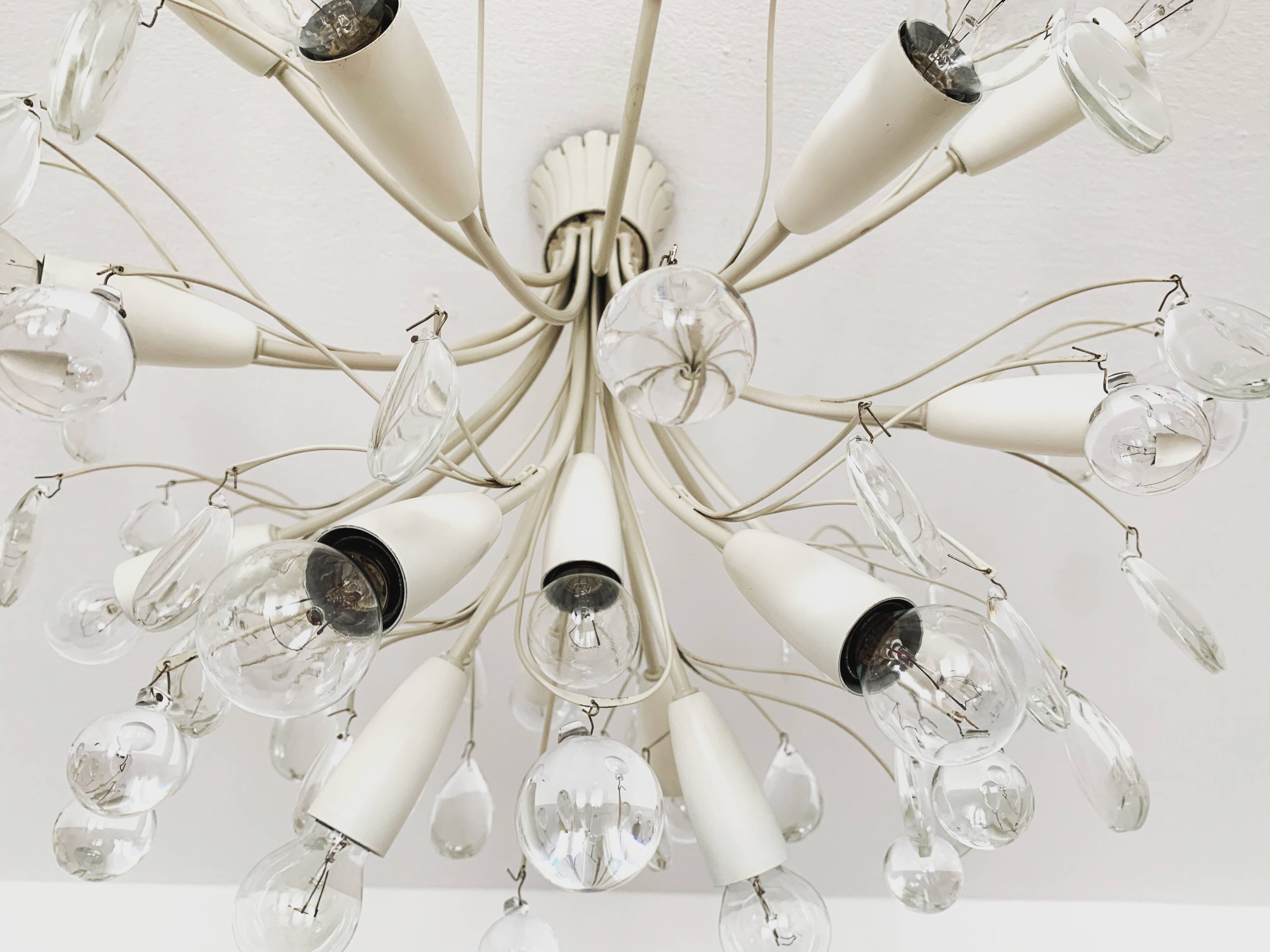 Lustre Flush en Verre Cristal par Vereinigte Werkstätten Munich