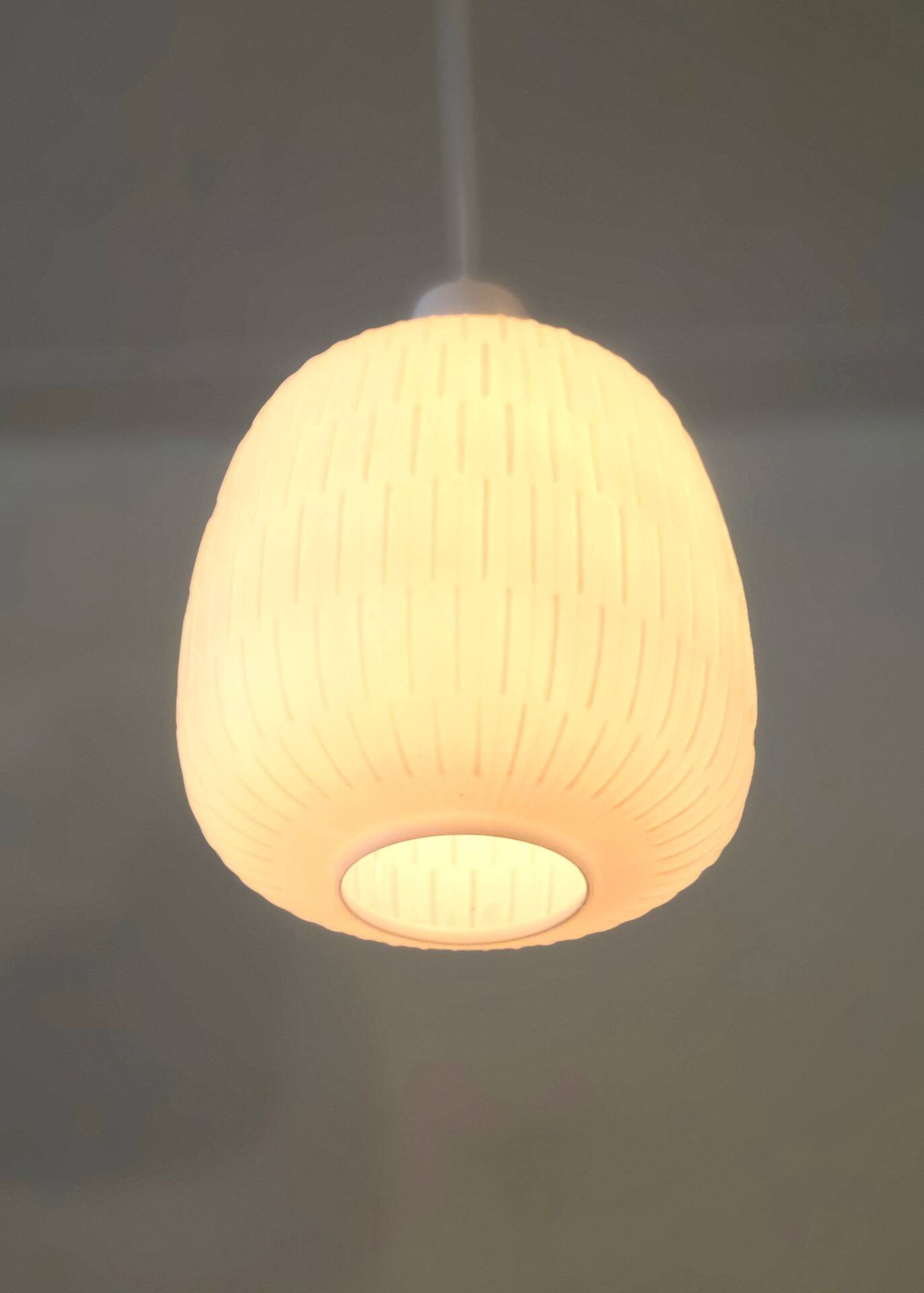 Aloys F. Gangkofner opal glass pendant lamp for Peill & Putzler, Germany 1960s