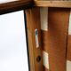Tabouret en cuir noir et pieds en palissandre, design danois des années 1960