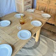 Table de ferme avec rallonges en chêne massif 