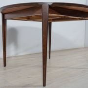 Mid-Century Round Rosewood Dining Table by Henry Rosengren Hansen for Brande Mobel Industry, 1960s