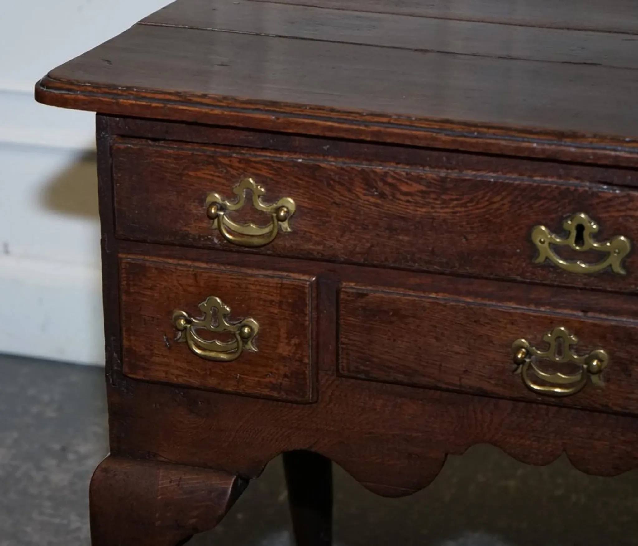 Antique Georgian Oak Desk, 1700s