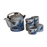 Enamelled tea set
