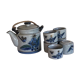 Enamelled tea set