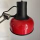 Vintage 1970 Lival P12 architect lamp Finland red steel - 65 cm