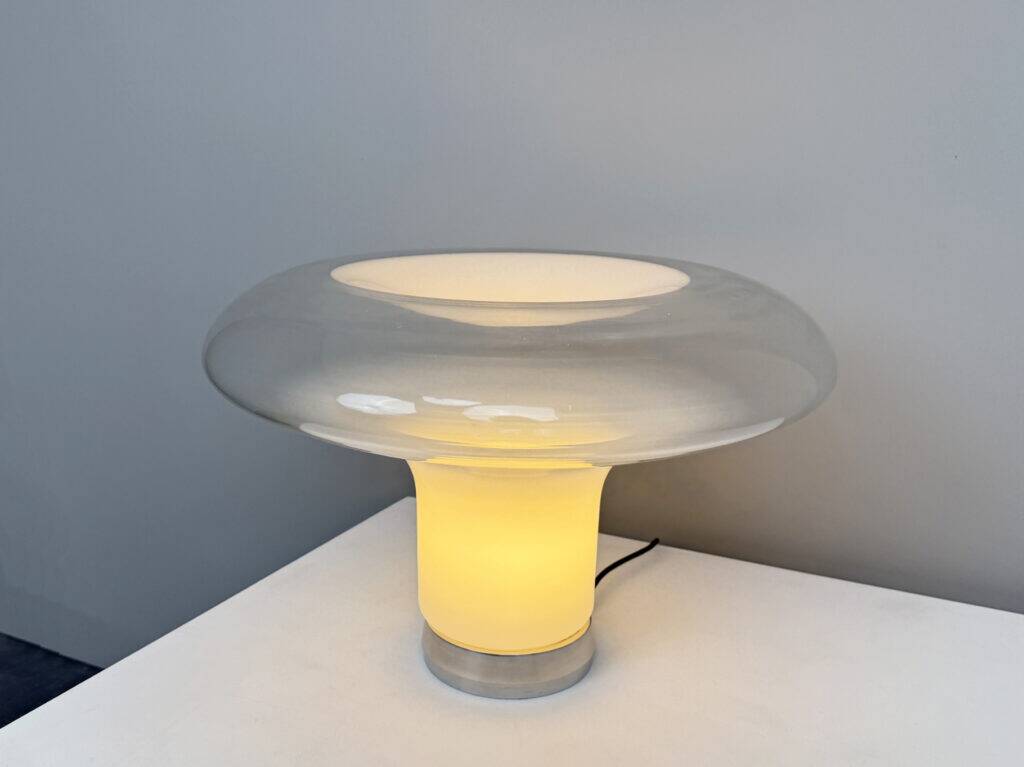 Lesbo table lamp by Angelo Mangiarotti for Artemide, Italy, 1960s
