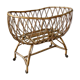 Vintage rattan cradle