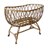 Vintage rattan cradle