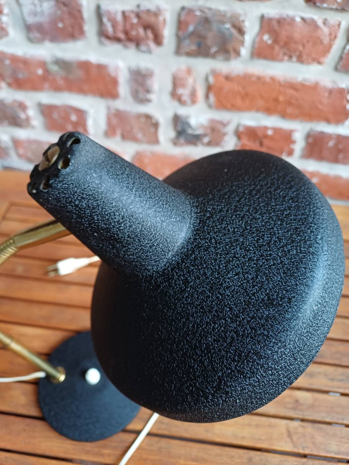 Aluminor black desk lamp 60's