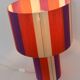 Grande lampe à poser l'Elégante prune corail