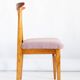 Boucle chair in pink, mid-century modernist, designed by M. Zielinski, Europe, 1960s.