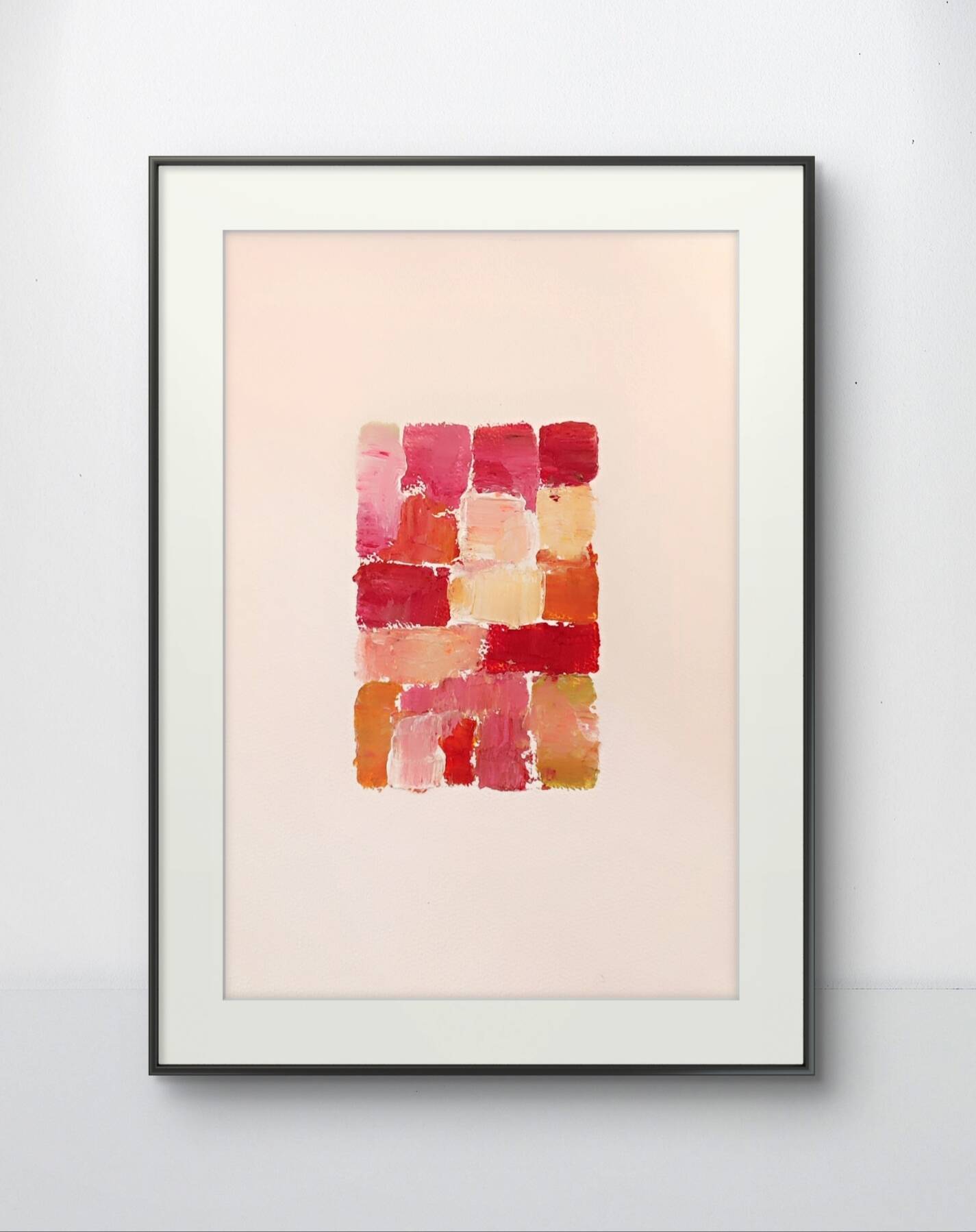 Peinture abstraite au couteau