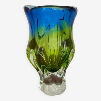 Vase en verre de Bohème vintage