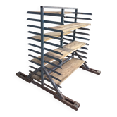 Etagère industrielle Meuble de métier métal et bois