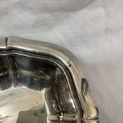 silver serving dish, 1970
