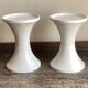 Pair of bedside tables 1970 Space Age in white ABS