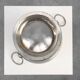 Art deco Metal Ice Bucket with Ring Handles, France 1920s