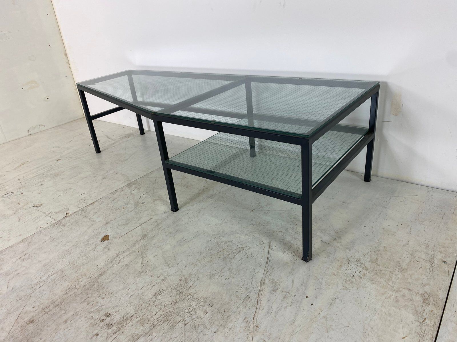 Steel and glass side table by Bas van Pelt for Janni van Pelt 1960s