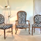 Duo of Louis XVI Medallion chairs