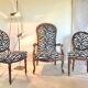 Duo de chaises médaillon Louis XVI