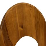 Vintage set of four pinewood chairs Rainer Daumiller minimalist design