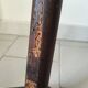Antique tripod milking stool in solid wood – rustic & patina