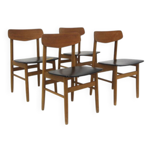 Set de 4 chaises scandinave