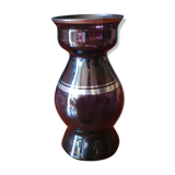 Vase en verre violet