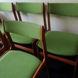 Set of 6 Danish teak dining chairs by Erik Buch, 1960