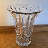 Vase en verre moulé 1950 Art Déco