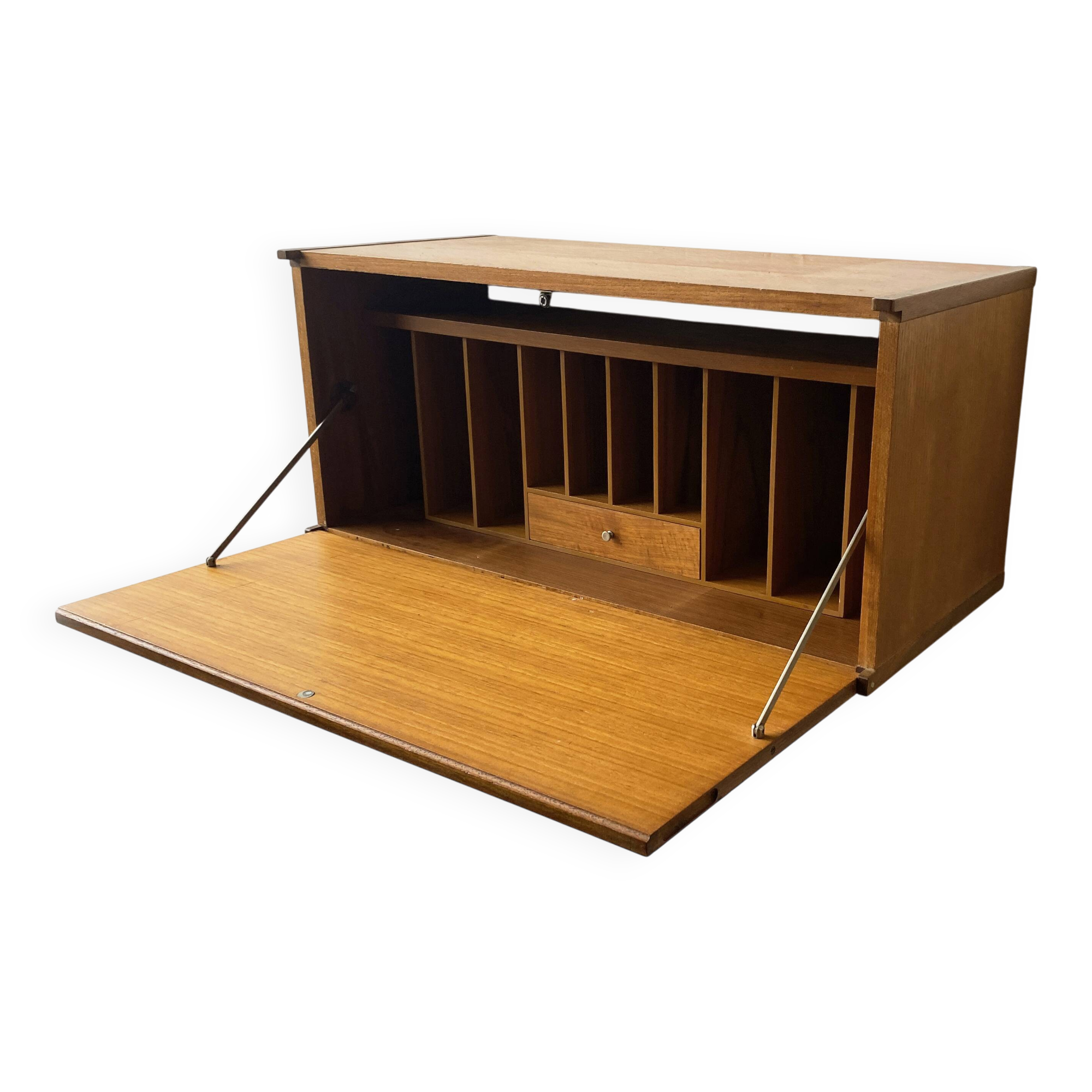 Mid-Century Modern wall mounted desk unit by Beaver and Tapley
