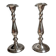 Pair of large vintage silver-plated candlesticks – classic style