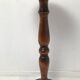 Column, wooden pedestal turned in vintage walnut