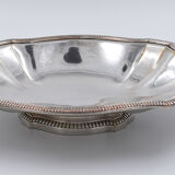 Plat corbeille coupe centre de table en metal argenté Victor Saglier
