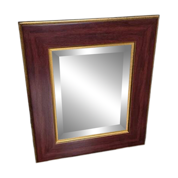 Miroir avec cadre bois et dorure style classique élégant