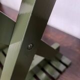 Vintage slatted fishing stool