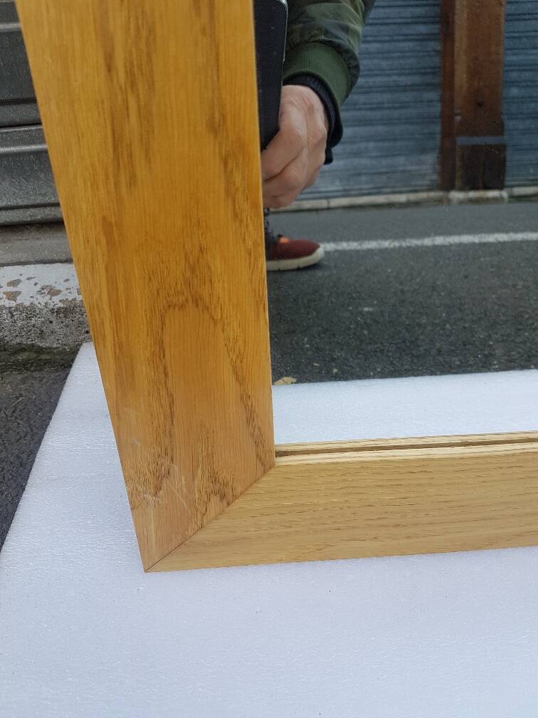 CONTEMPORARY OAK SOLID WOOD MIRROR