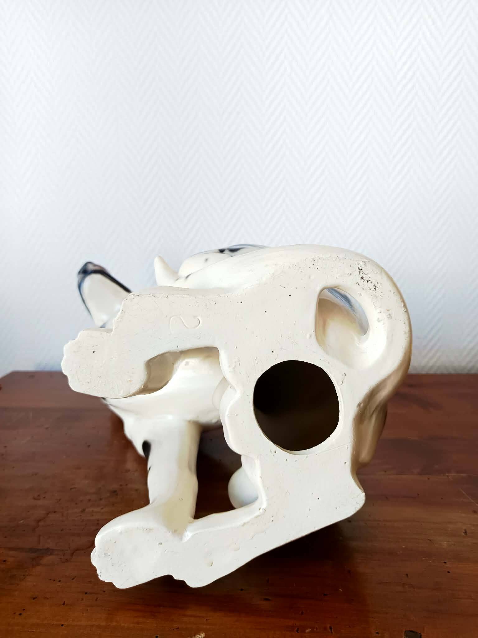Vintage ceramic Dalmatian dog, Italy 1970.