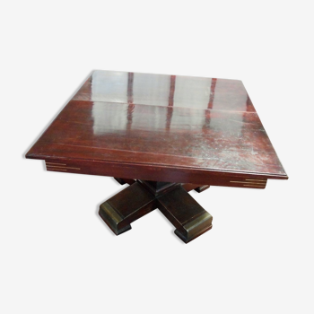 Table expandable deco solid mahogany
