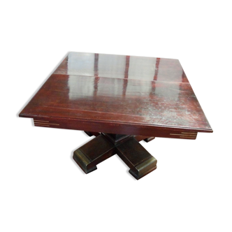 Table expandable deco solid mahogany